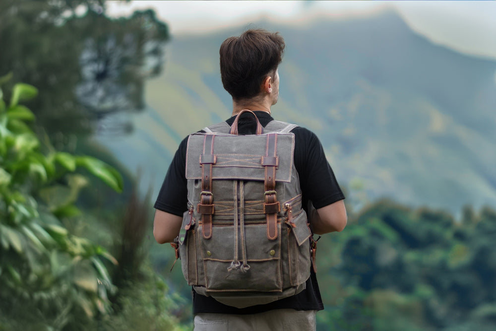 Canvas Drawstring Rucksack  | Redwood