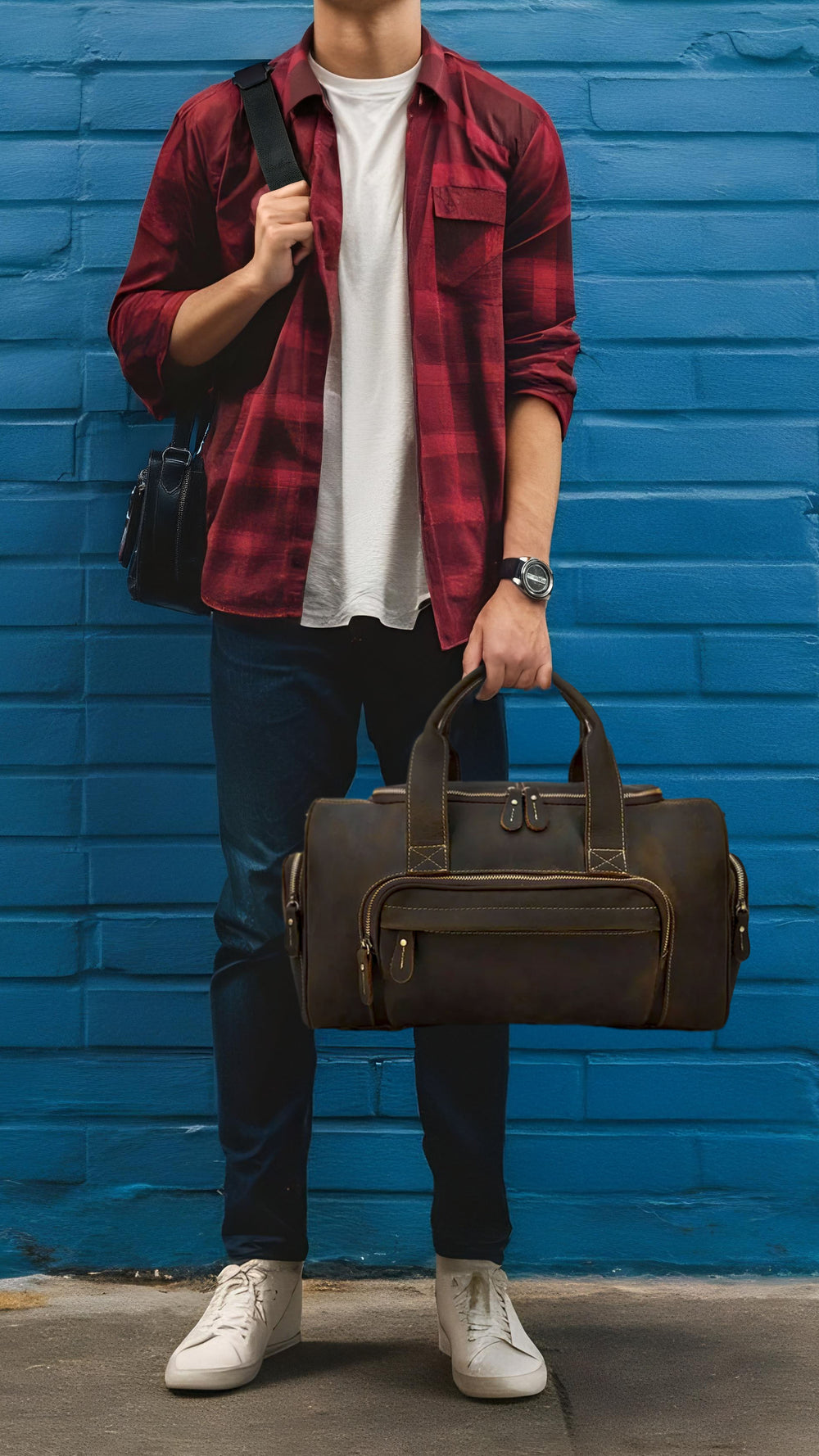 Mens Leather Holdall | Cinque Terre