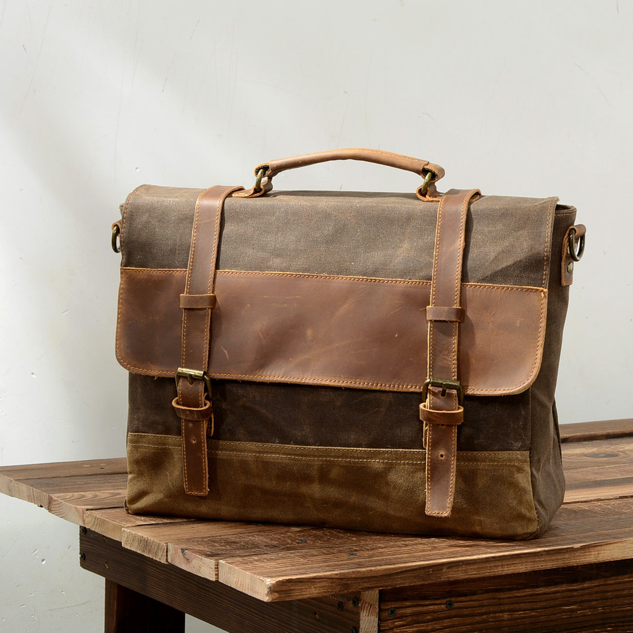 Waxed Canvas Messenger Bag | Atacama