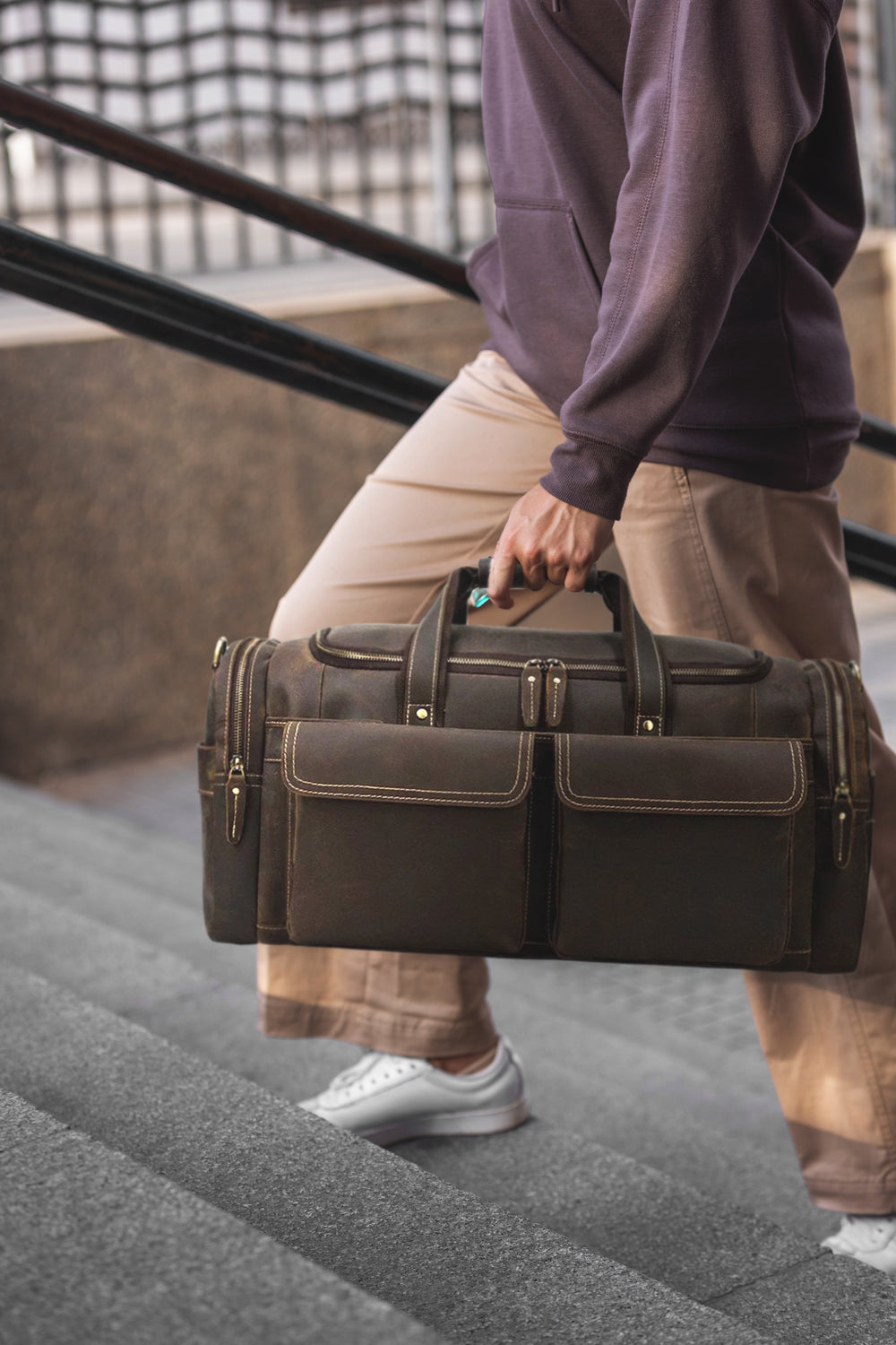 Men's Leather Duffle Bag | Namib Desert