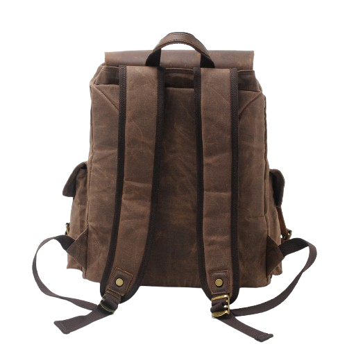 Waxed Canvas Backpack  | Mount Rainier