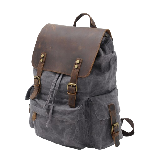 Waxed Canvas Backpack  | Mount Rainier