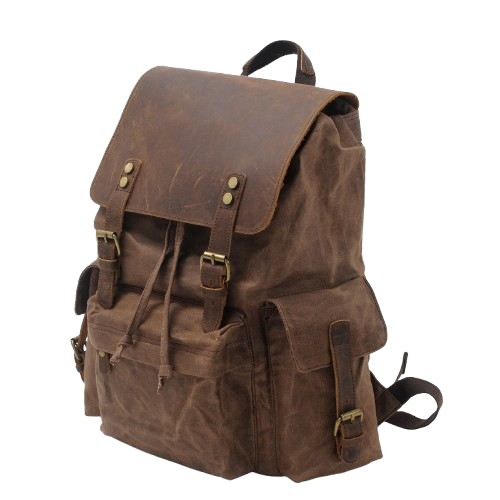 Waxed Canvas Backpack  | Mount Rainier