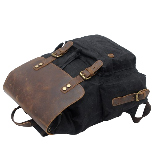 Waxed Canvas Backpack  | Mount Rainier
