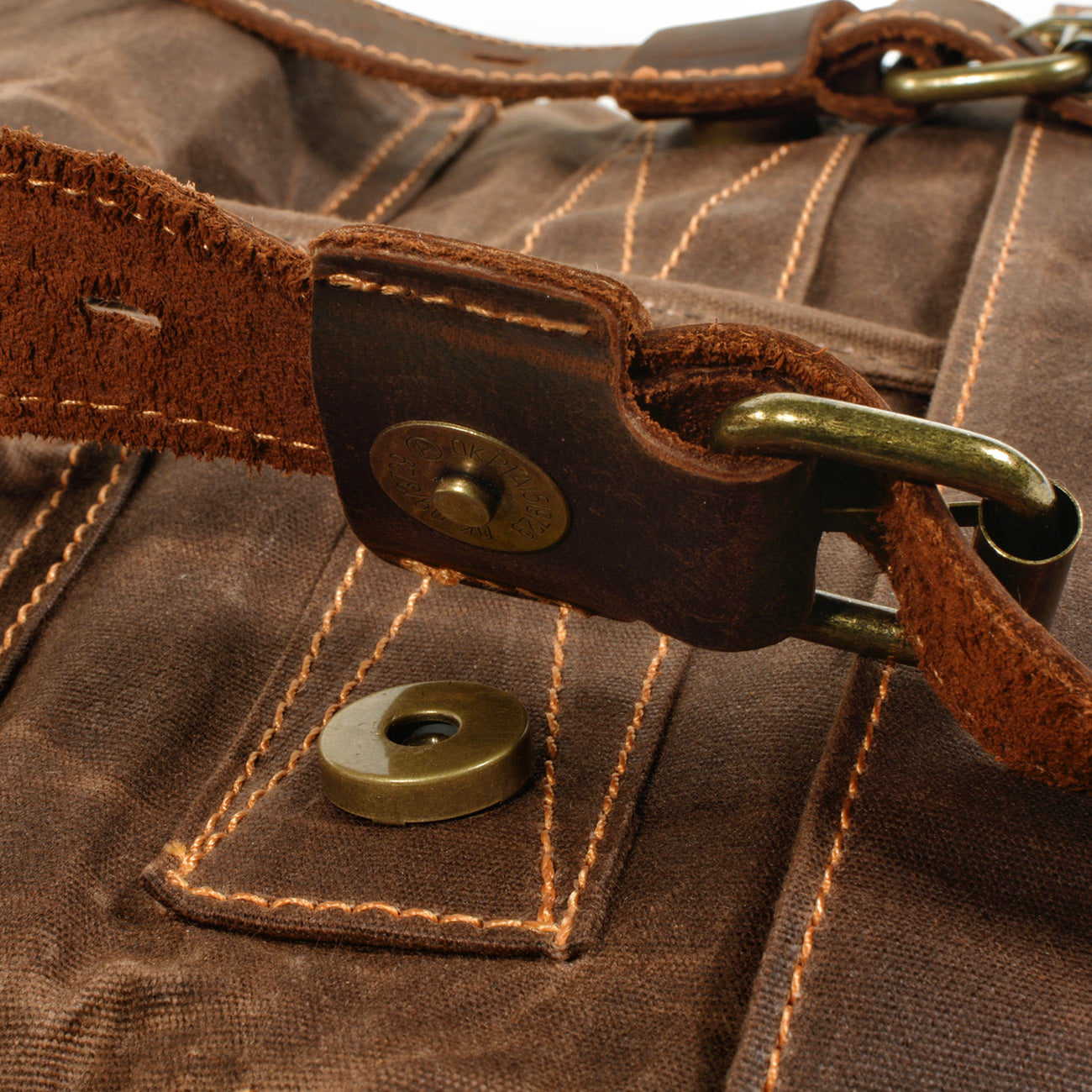 Canvas Drawstring Rucksack  | Redwood