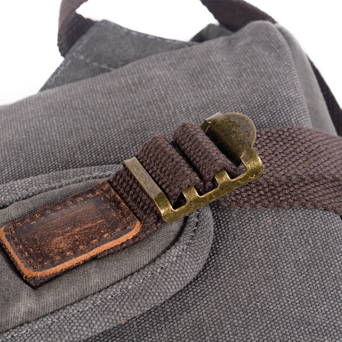 Canvas Leather Backpack  | Amazon