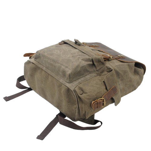 Waxed Canvas Backpack  | Mount Rainier