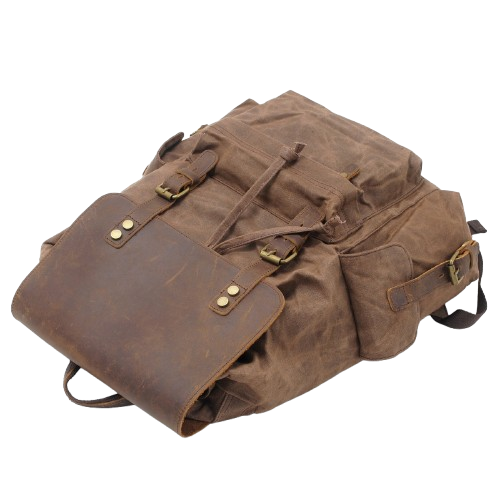 Waxed Canvas Backpack  | Mount Rainier