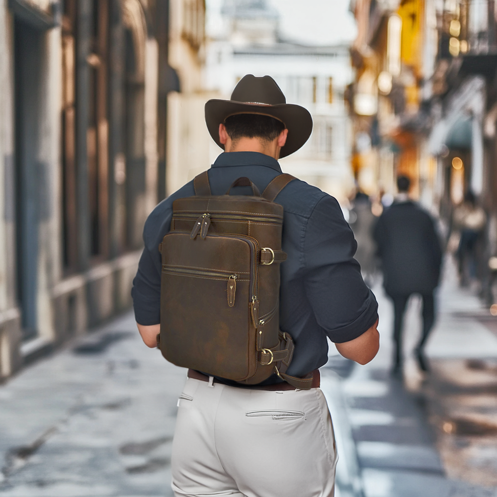 Leather Rucksack Backpack | Victoria Falls