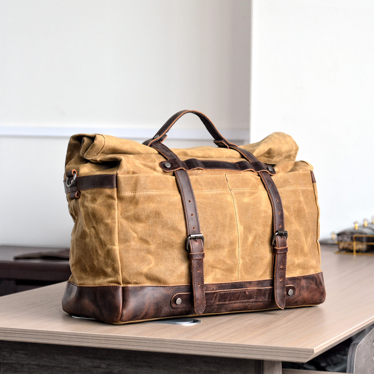 Waxed Canvas Duffle Bag | Mojave Desert