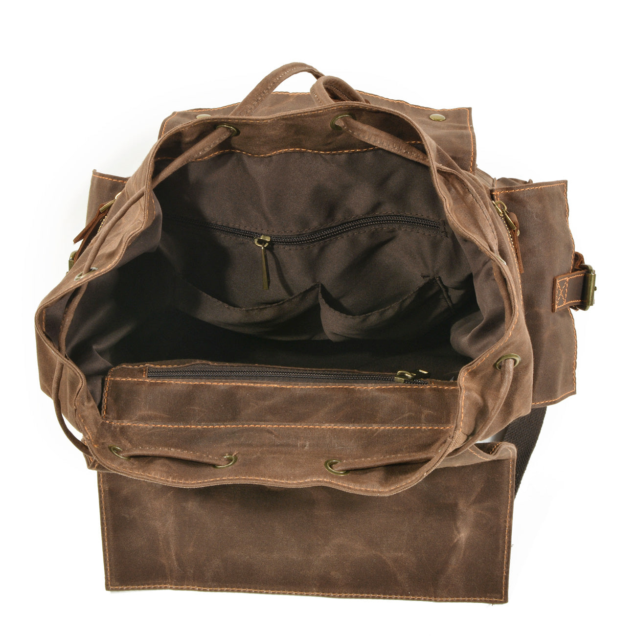 Canvas Drawstring Rucksack  | Redwood