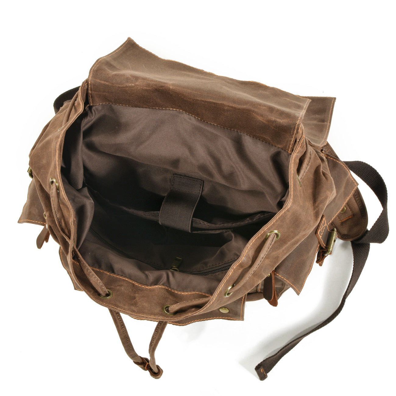 Canvas Drawstring Rucksack  | Redwood