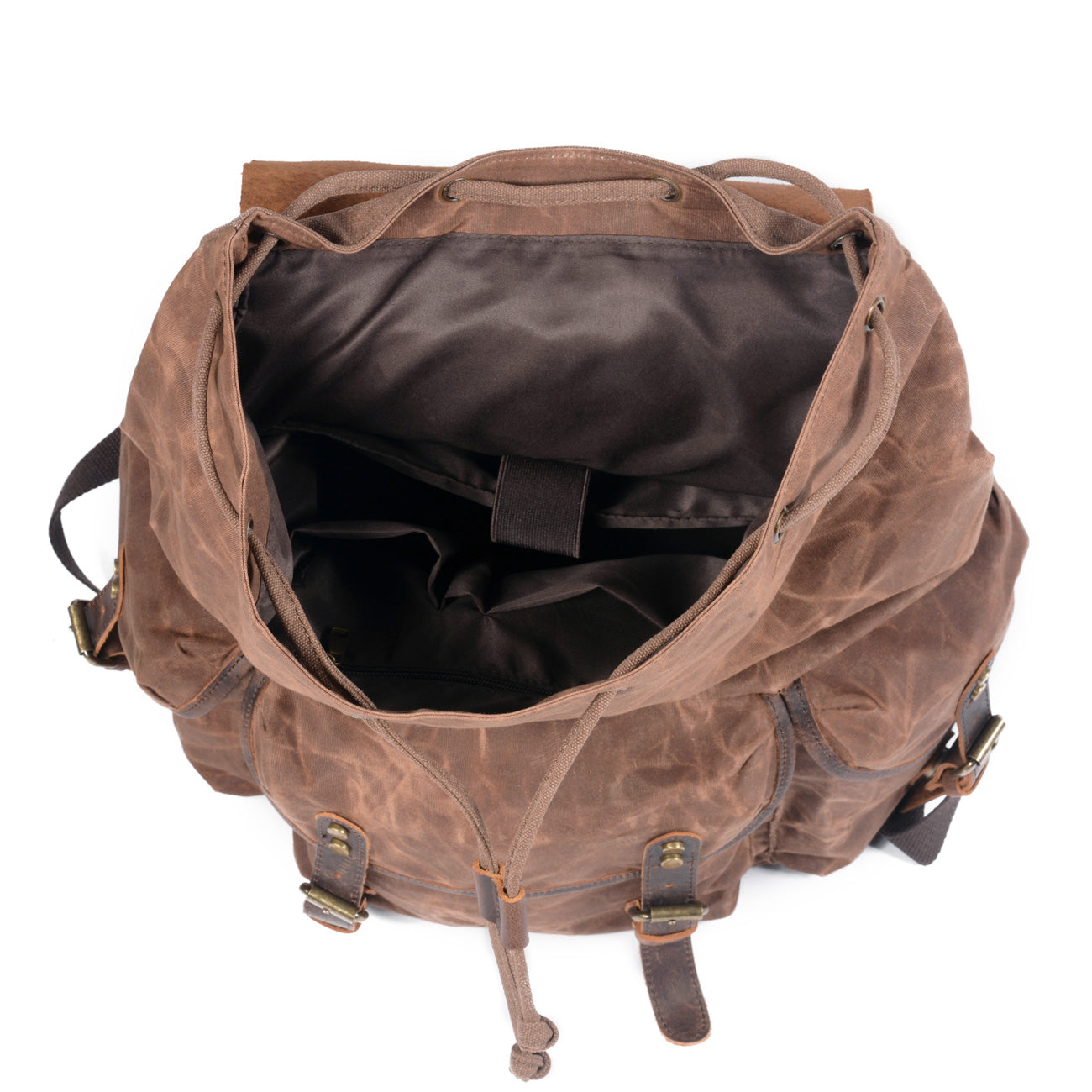Canvas Leather Backpack  | Amazon