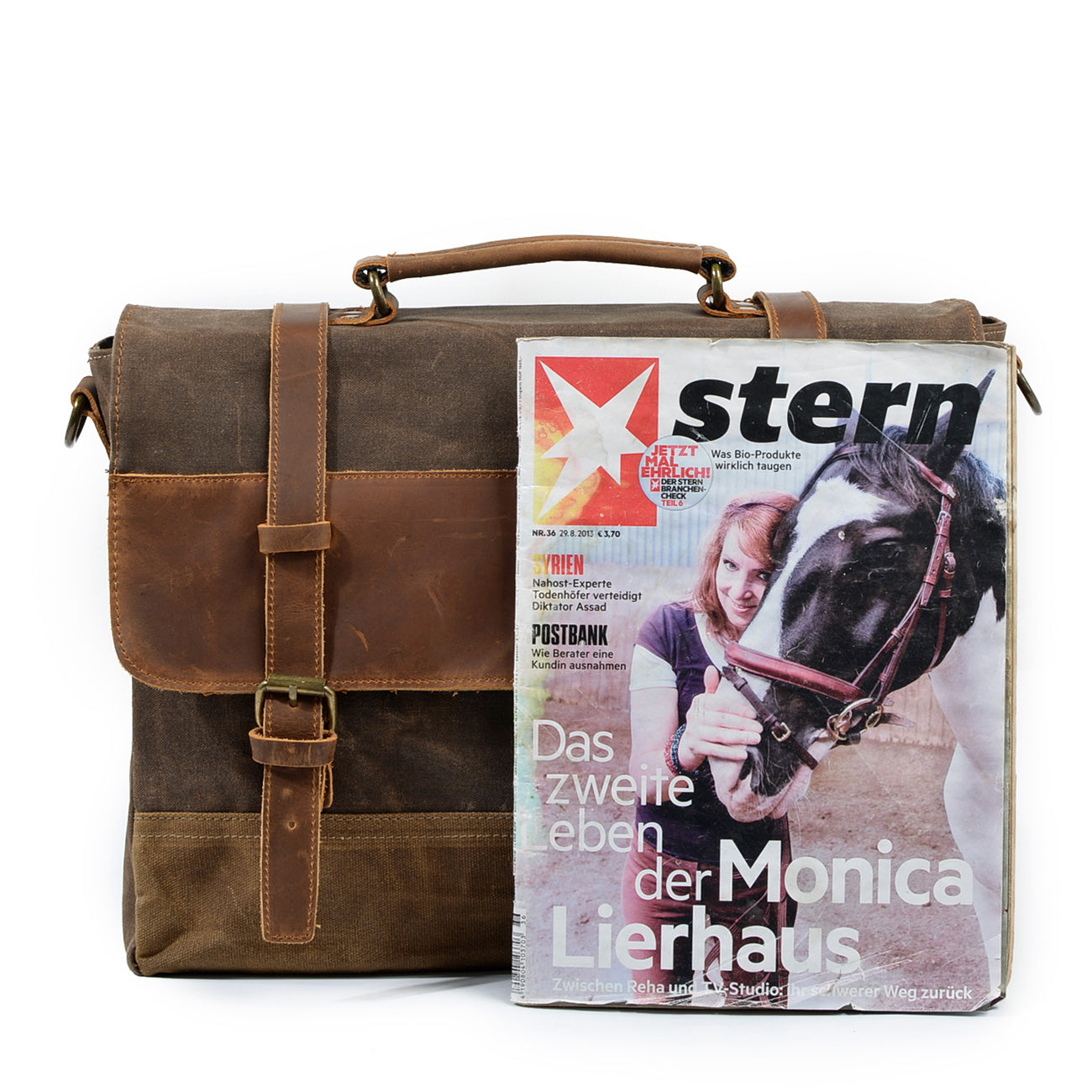 Waxed Canvas Messenger Bag | Atacama