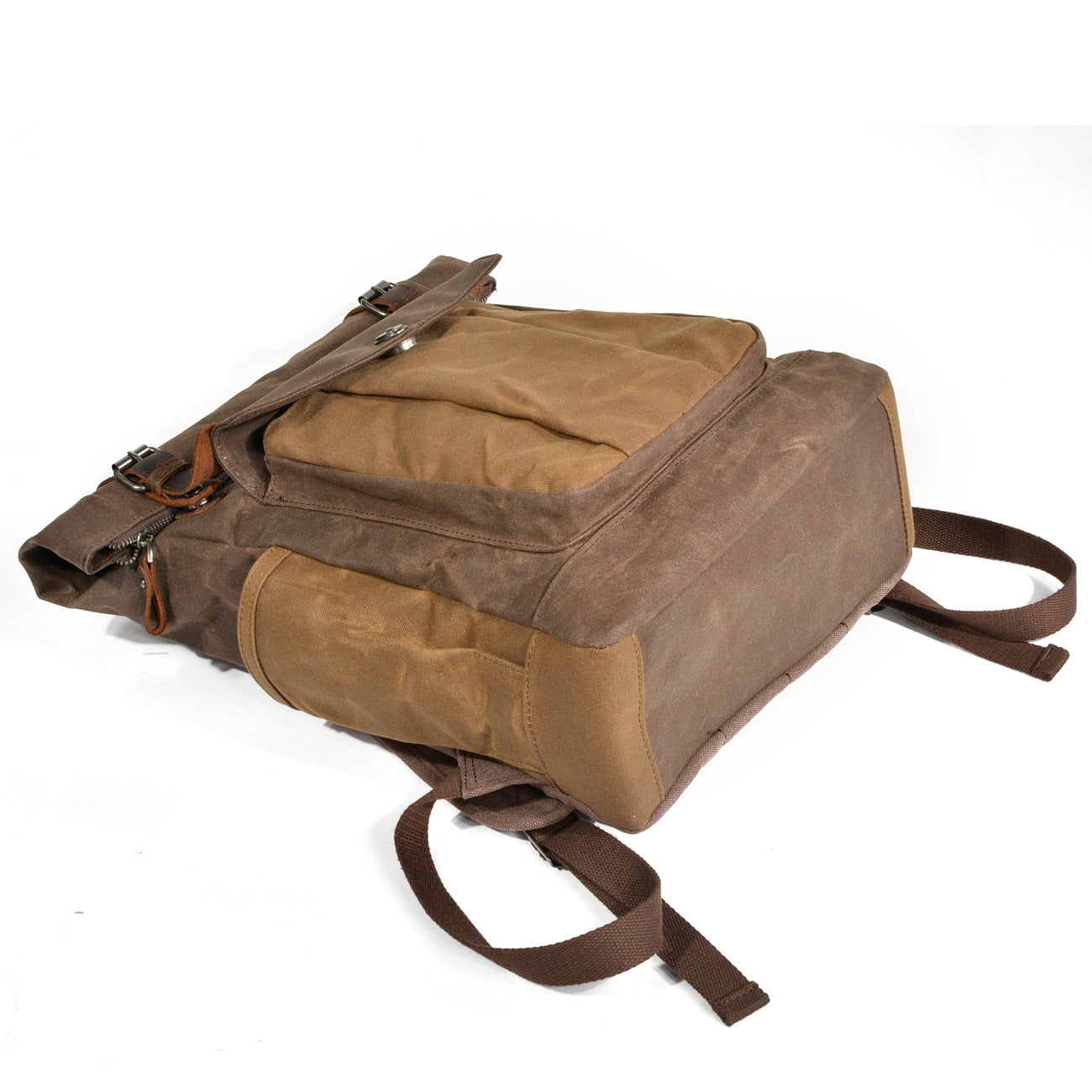 Waxed Canvas Roll Top Backpack  | Mont Blanc