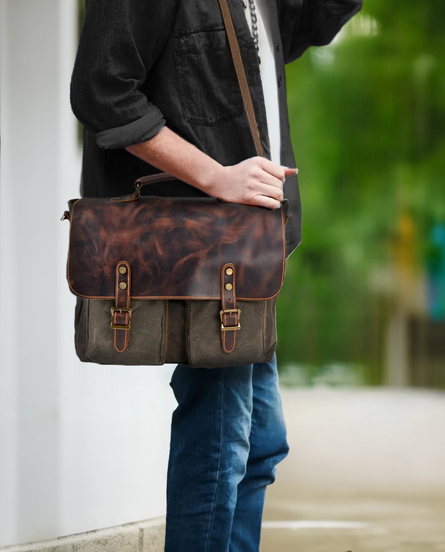 Vintage Canvas Messenger Bag | Danube