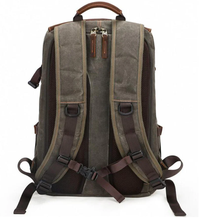 Camera backpack from Mount Aoraki, featuring durable fabric and ergonomic straps for comfortable carrying.
