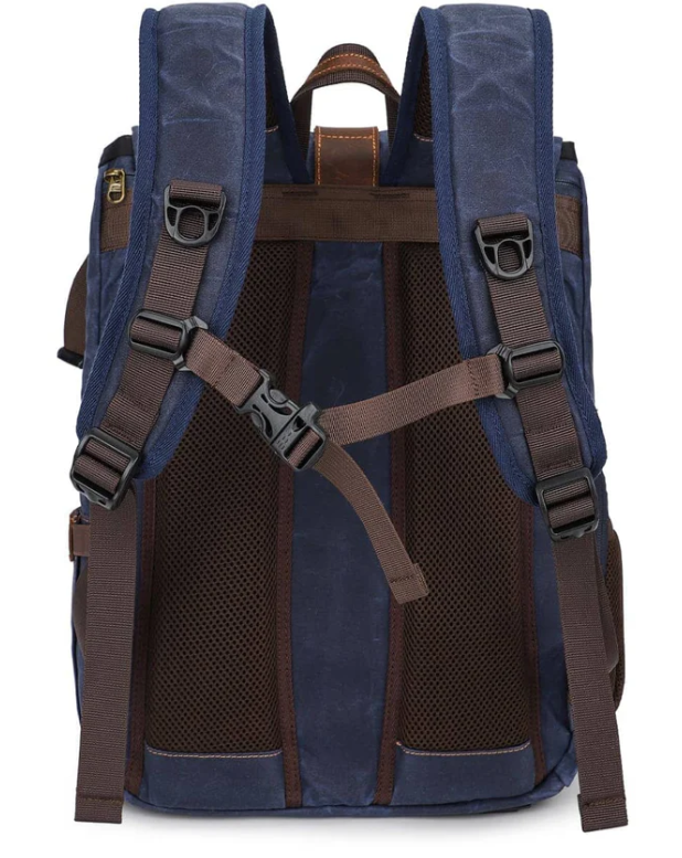 Canvas camera backpack by Kruger, featuring adjustable straps and a durable design for photographers on the go.