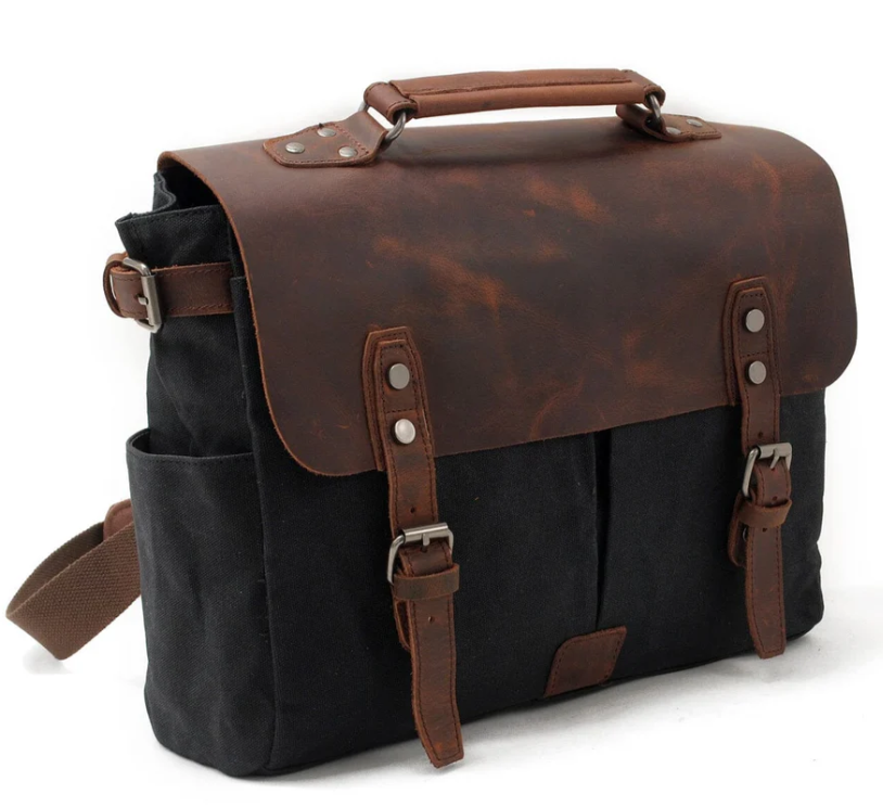 Canvas Crossbody Messenger Bag  | Daintree