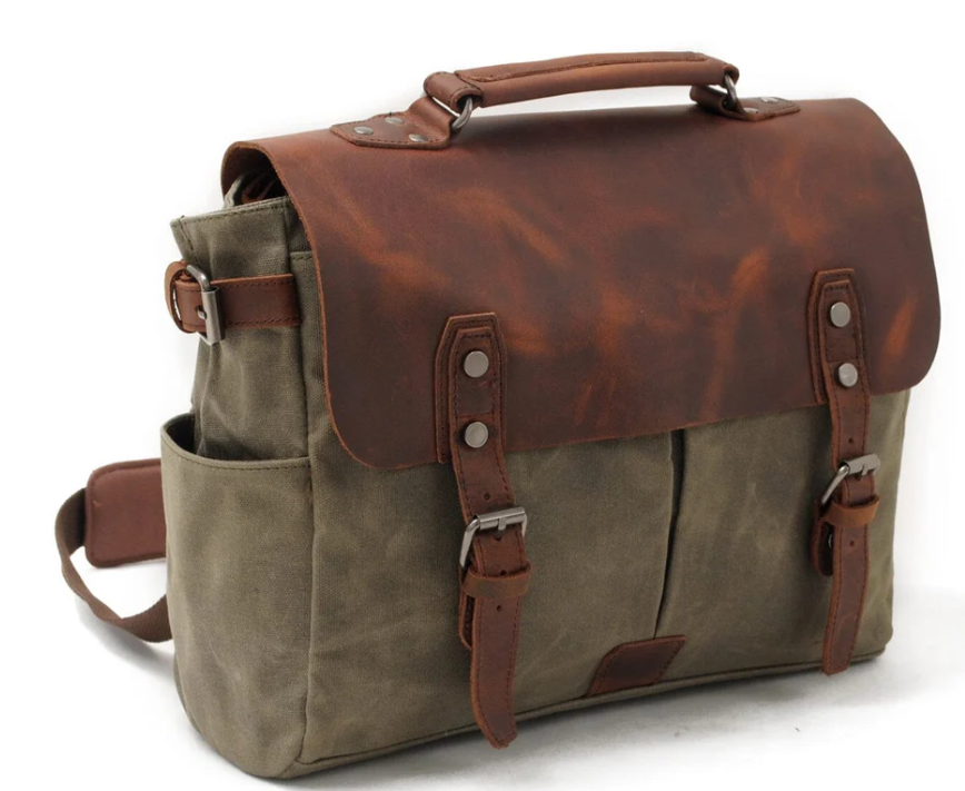 Canvas Crossbody Messenger Bag  | Daintree