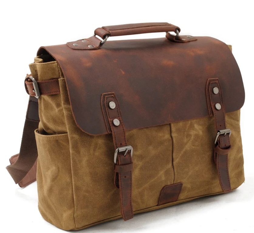 Canvas Crossbody Messenger Bag  | Daintree