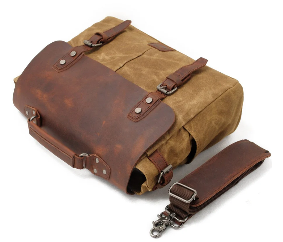 Canvas Crossbody Messenger Bag  | Daintree