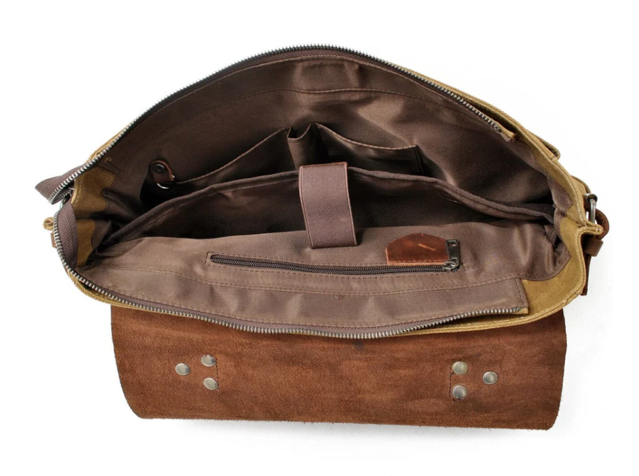 Canvas Crossbody Messenger Bag  | Daintree
