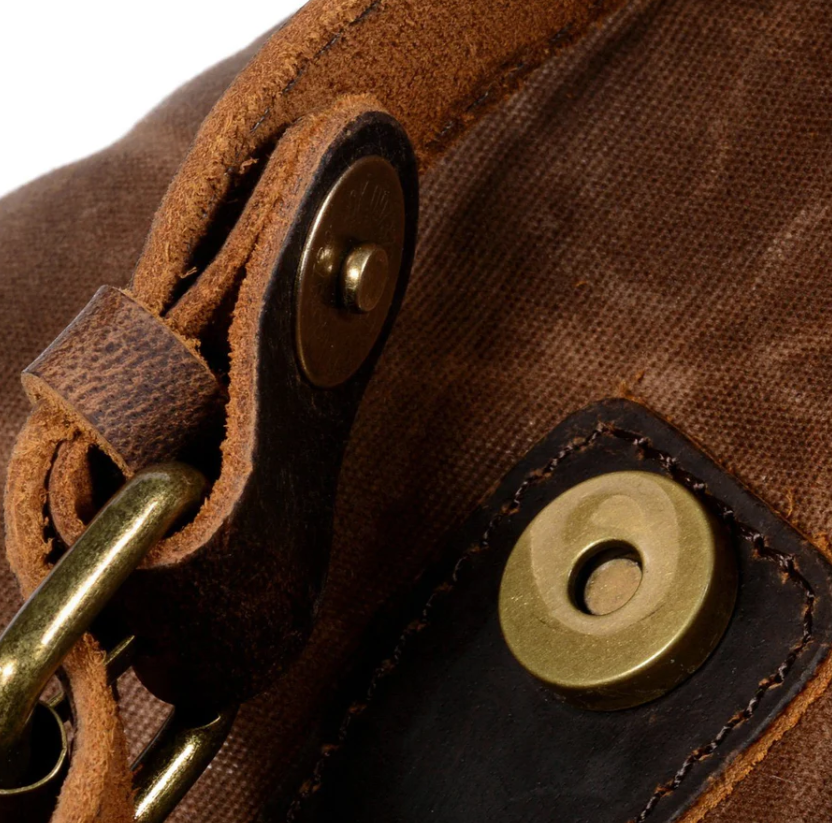 Canvas Leather Backpack  | Amazon