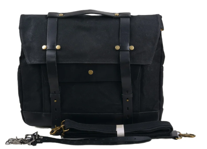 Canvas Motorcycle Saddlebag  | Borneo