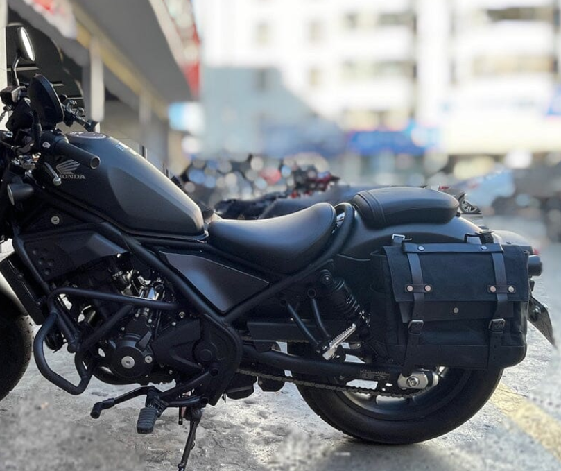 Canvas Motorcycle Saddlebag  | Borneo