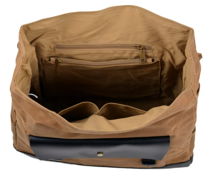 Canvas Motorcycle Saddlebag  | Borneo