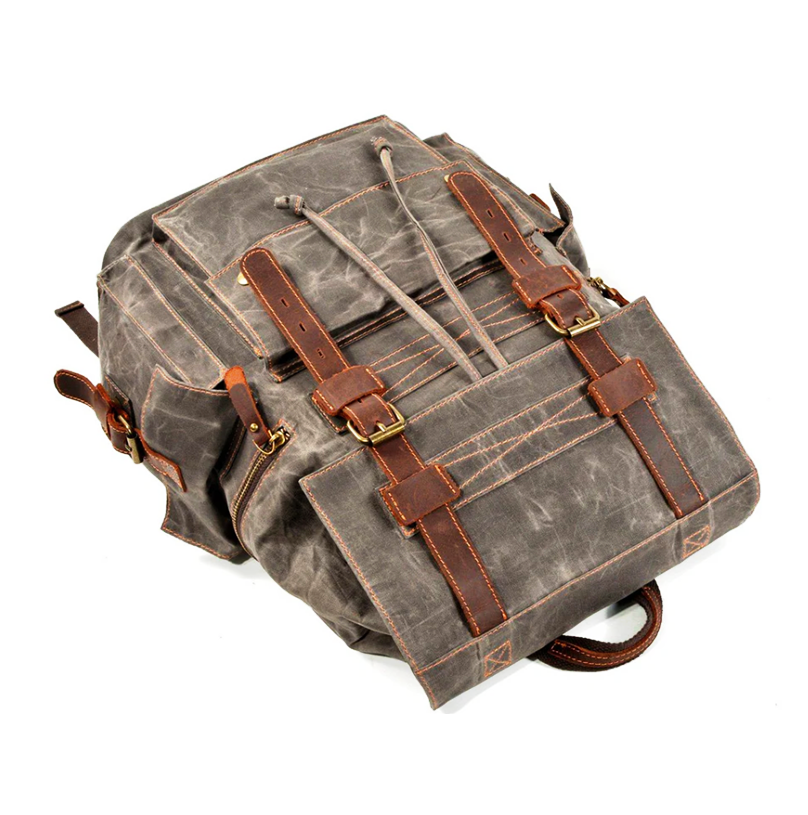 Canvas Drawstring Rucksack  | Redwood