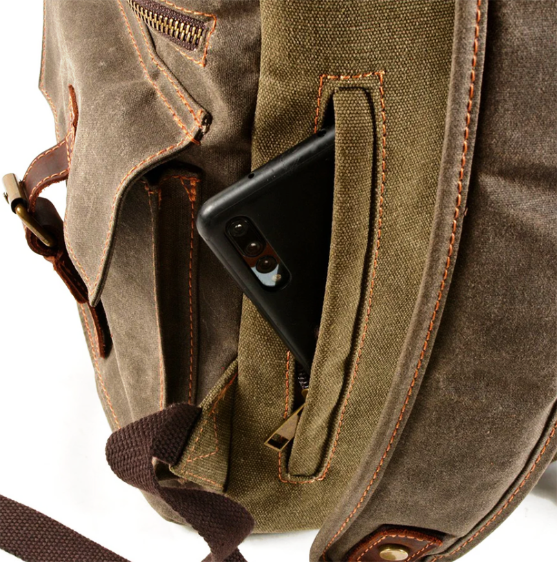 Canvas Drawstring Rucksack  | Redwood