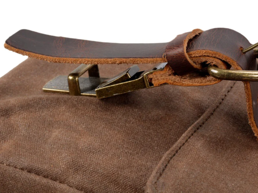 Canvas and Leather Messenger Bag | Rhine