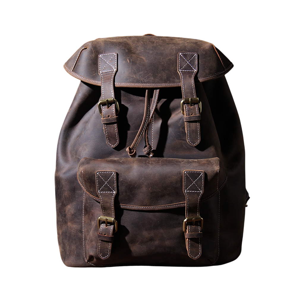 Leather Knapsack | Red Sea