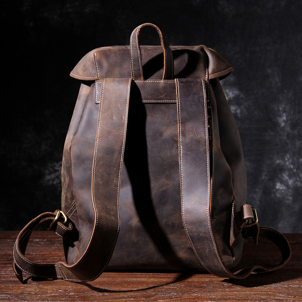 Leather Knapsack | Red Sea