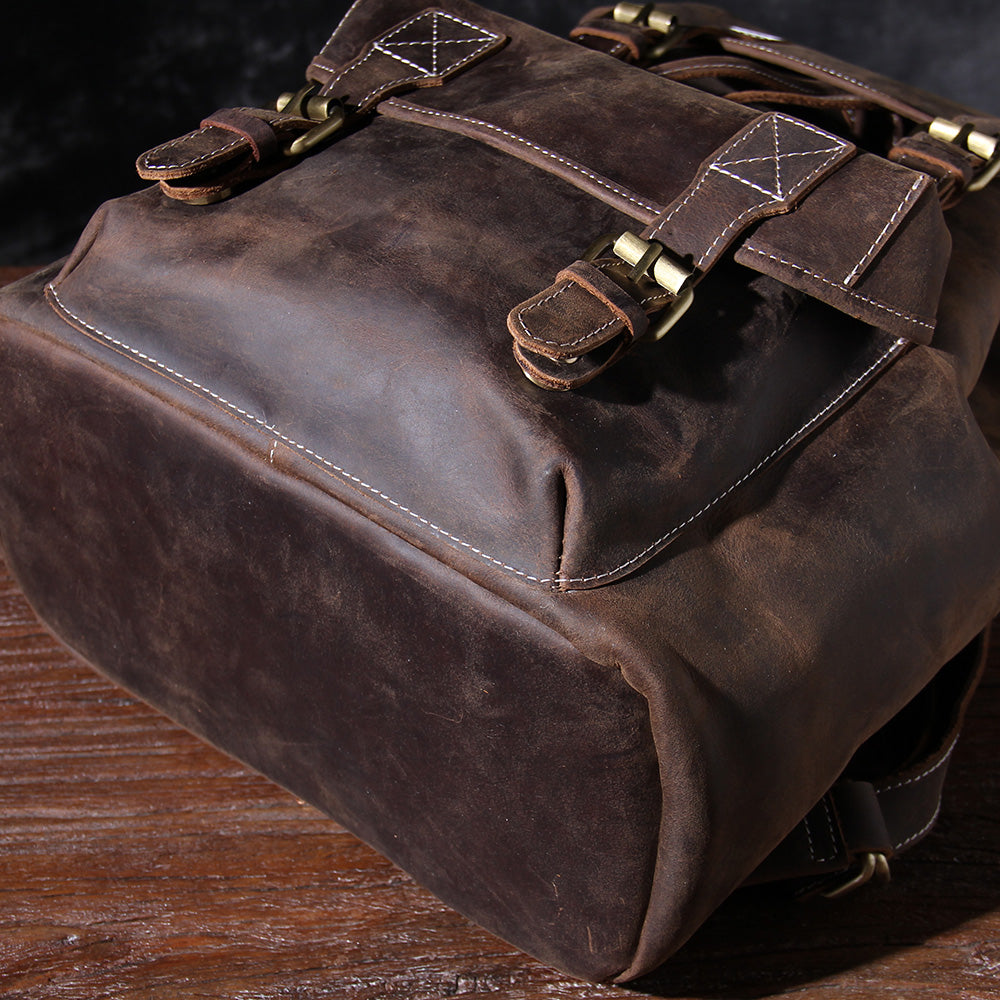 Leather Knapsack | Red Sea