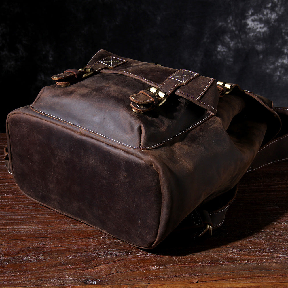 Leather Knapsack | Red Sea