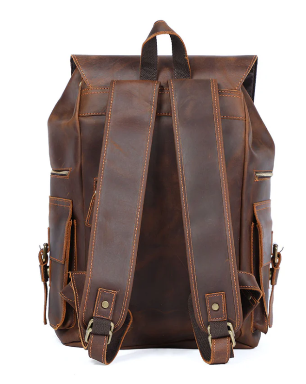 Leather Backpack Brown | Waitomo