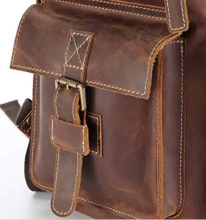 Leather Backpack Brown | Waitomo