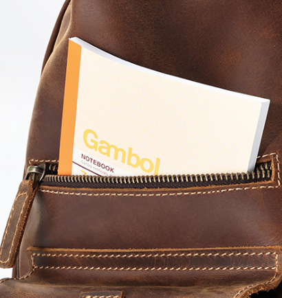 Leather Backpack Brown | Waitomo