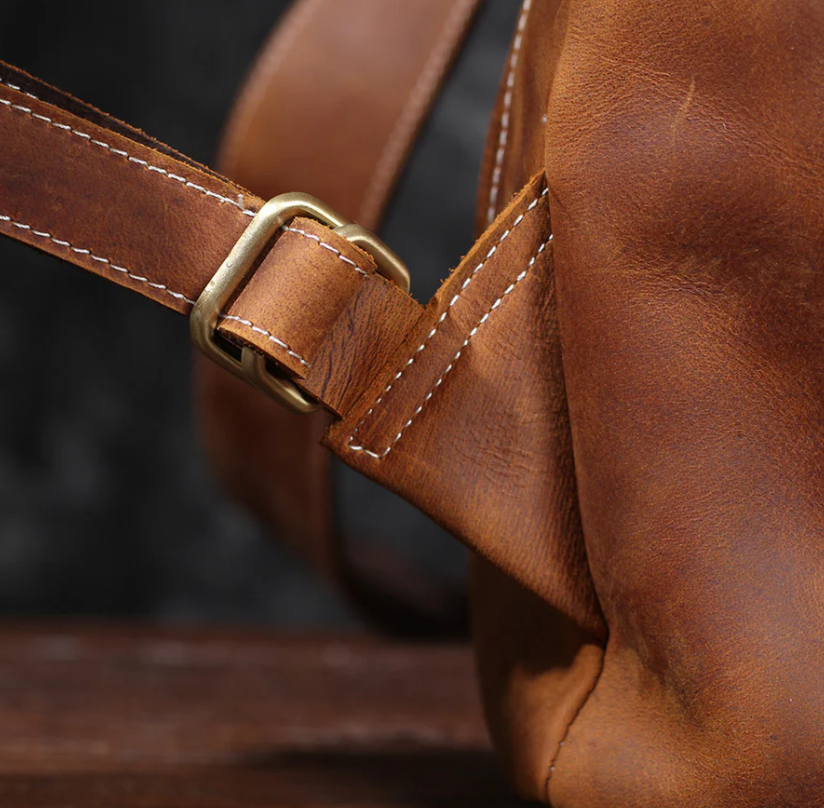 Leather Knapsack | Red Sea