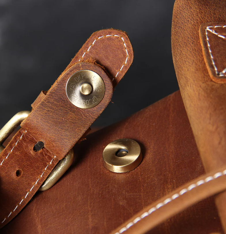 Leather Knapsack | Red Sea