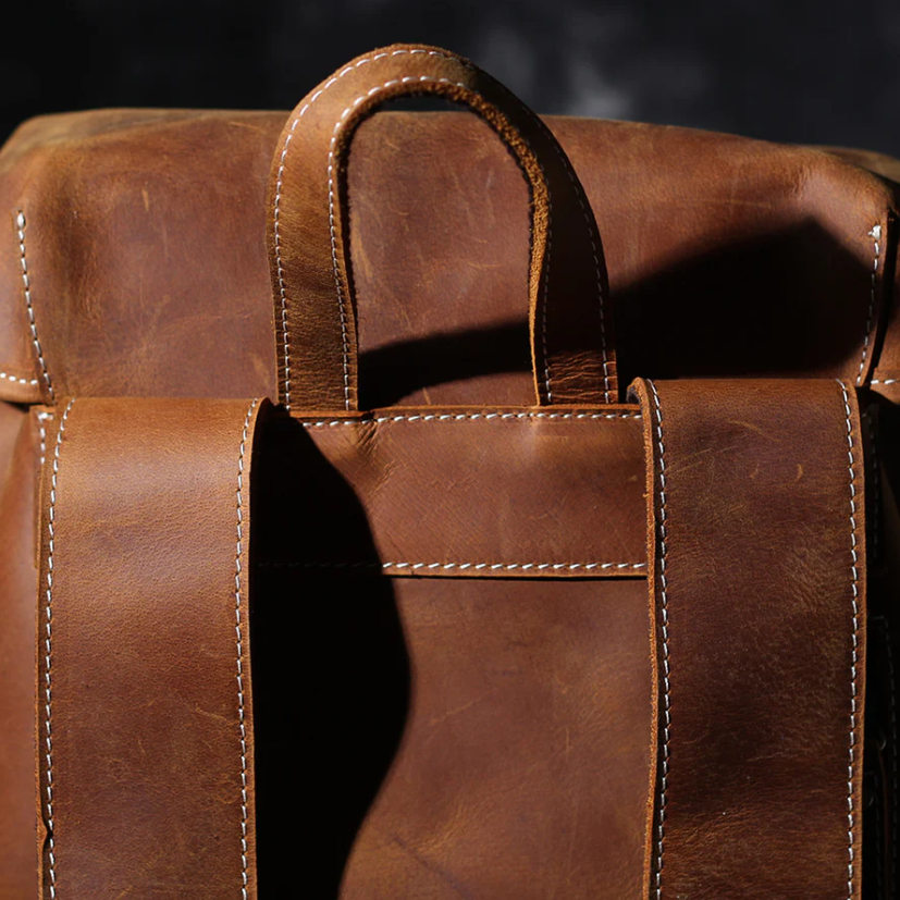 Leather Knapsack | Red Sea
