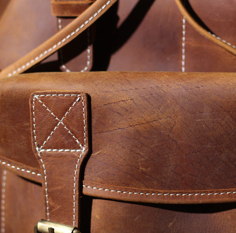 Leather Knapsack | Red Sea
