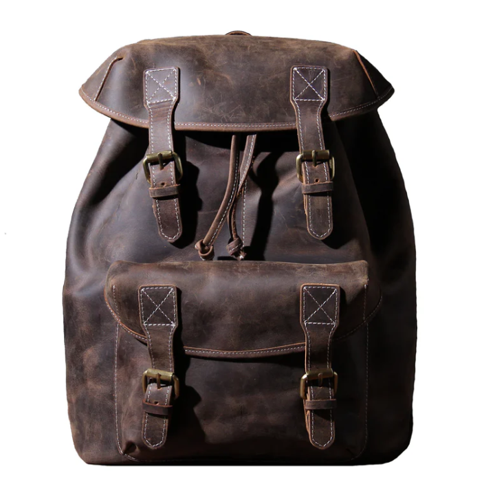 Leather Knapsack | Red Sea