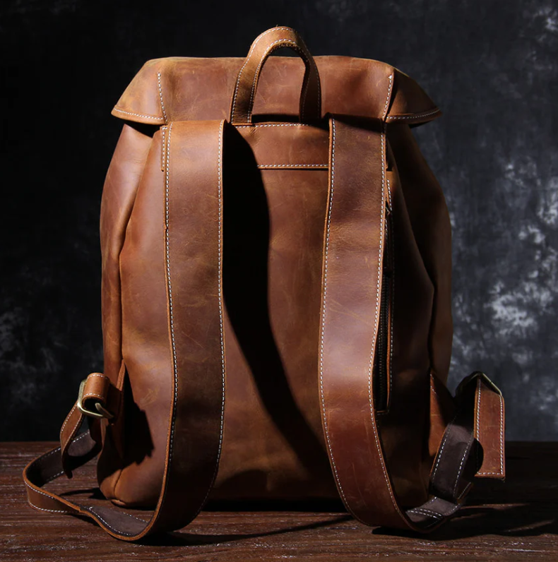 Leather Knapsack | Red Sea