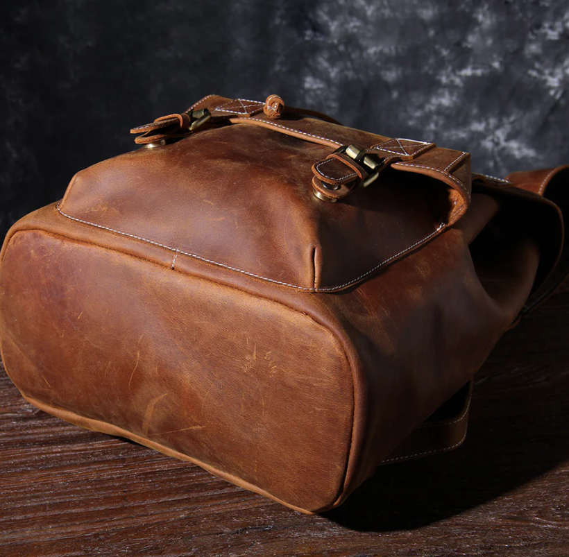Leather Knapsack | Red Sea