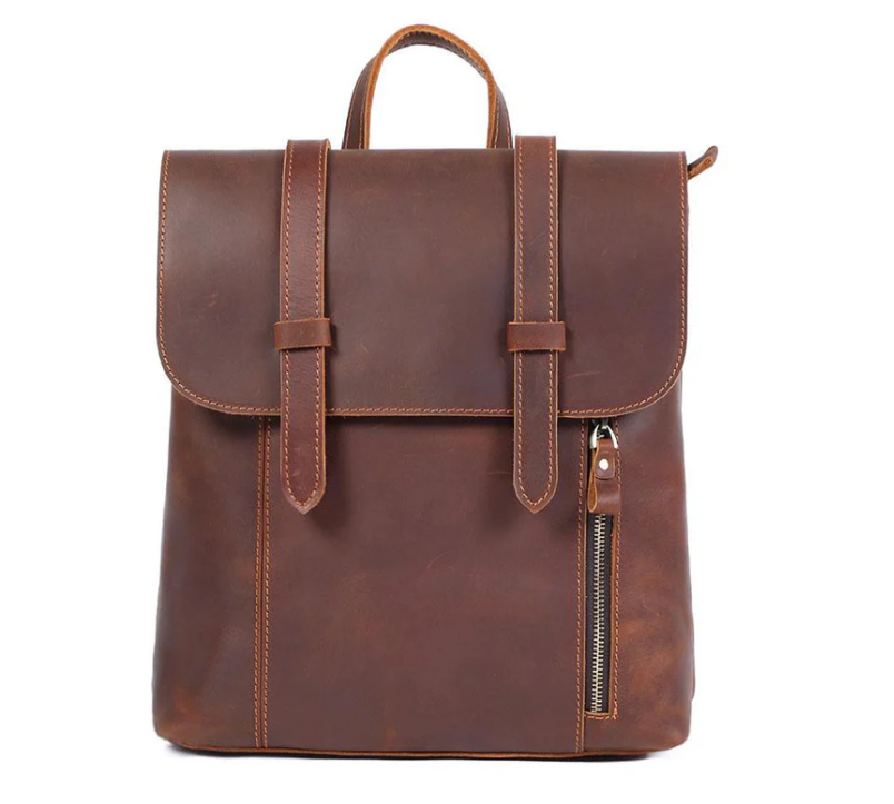 Small Leather Rucksack  | Atlantic Ocean