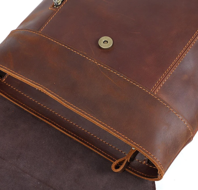 Small Leather Rucksack  | Atlantic Ocean